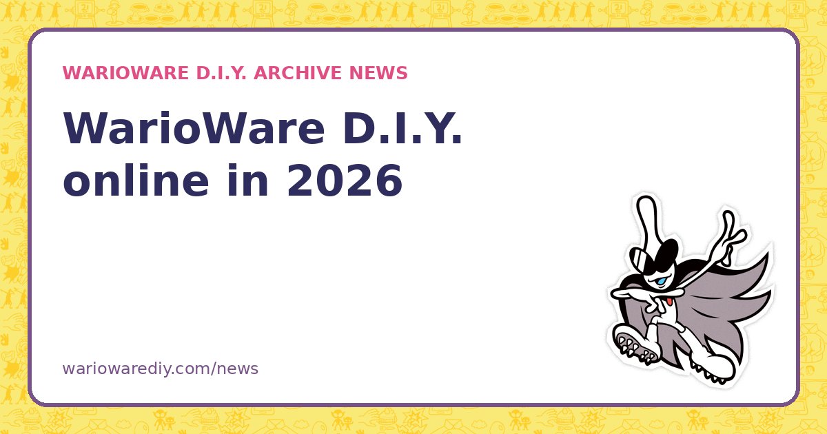 WarioWare D.I.Y. online in 2026