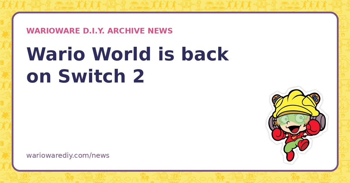 Wario World is back on Switch 2