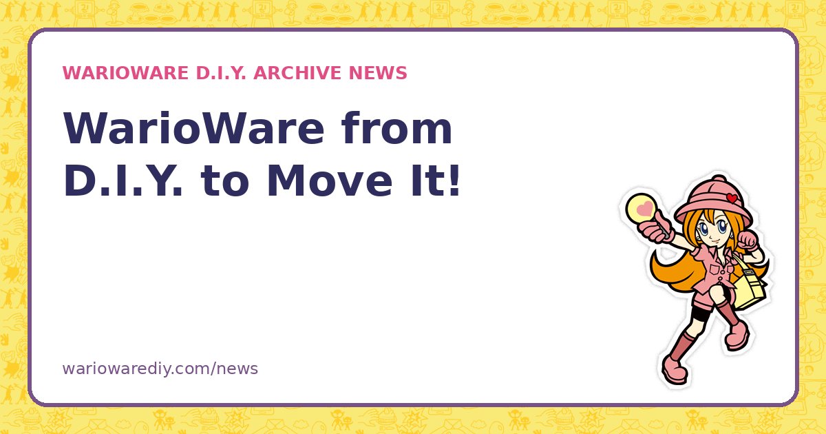 WarioWare from D.I.Y. to Move It!